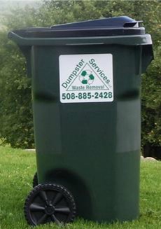 Garbage recycling in East Brookfield, Massachusetts.